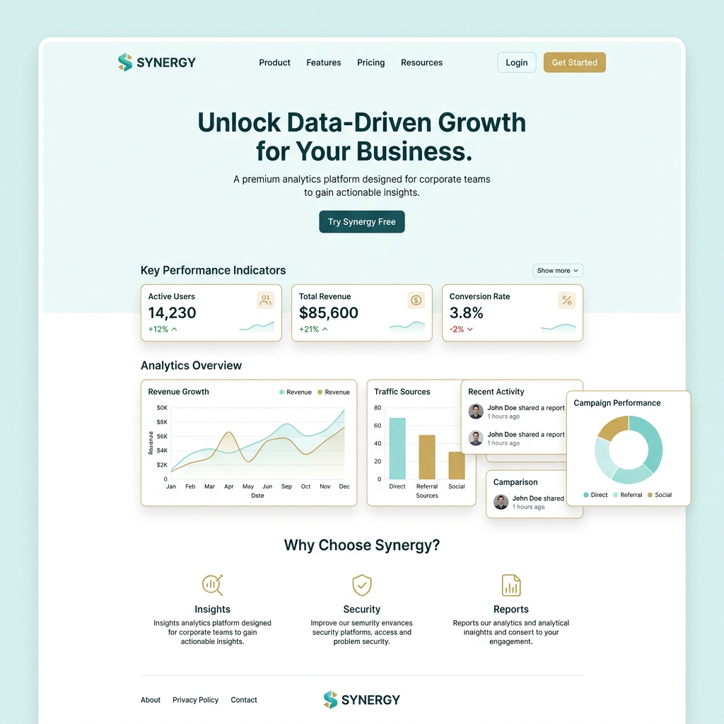 Corporate Website Mockup