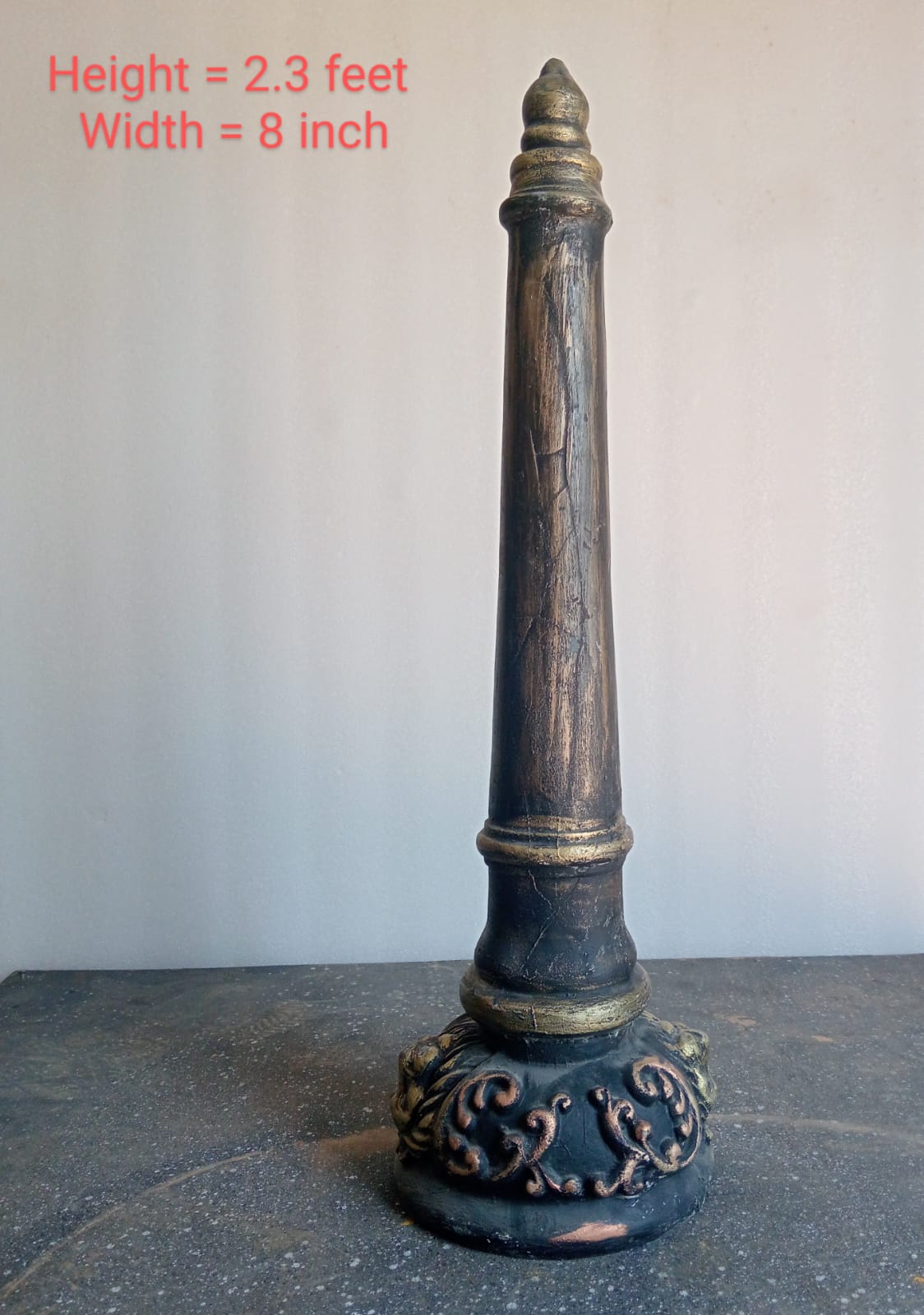 Ornate carved pillar